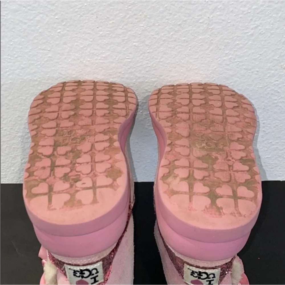 Authentic UGG designer pink suede leather designer boots Sz 6 Euro 37